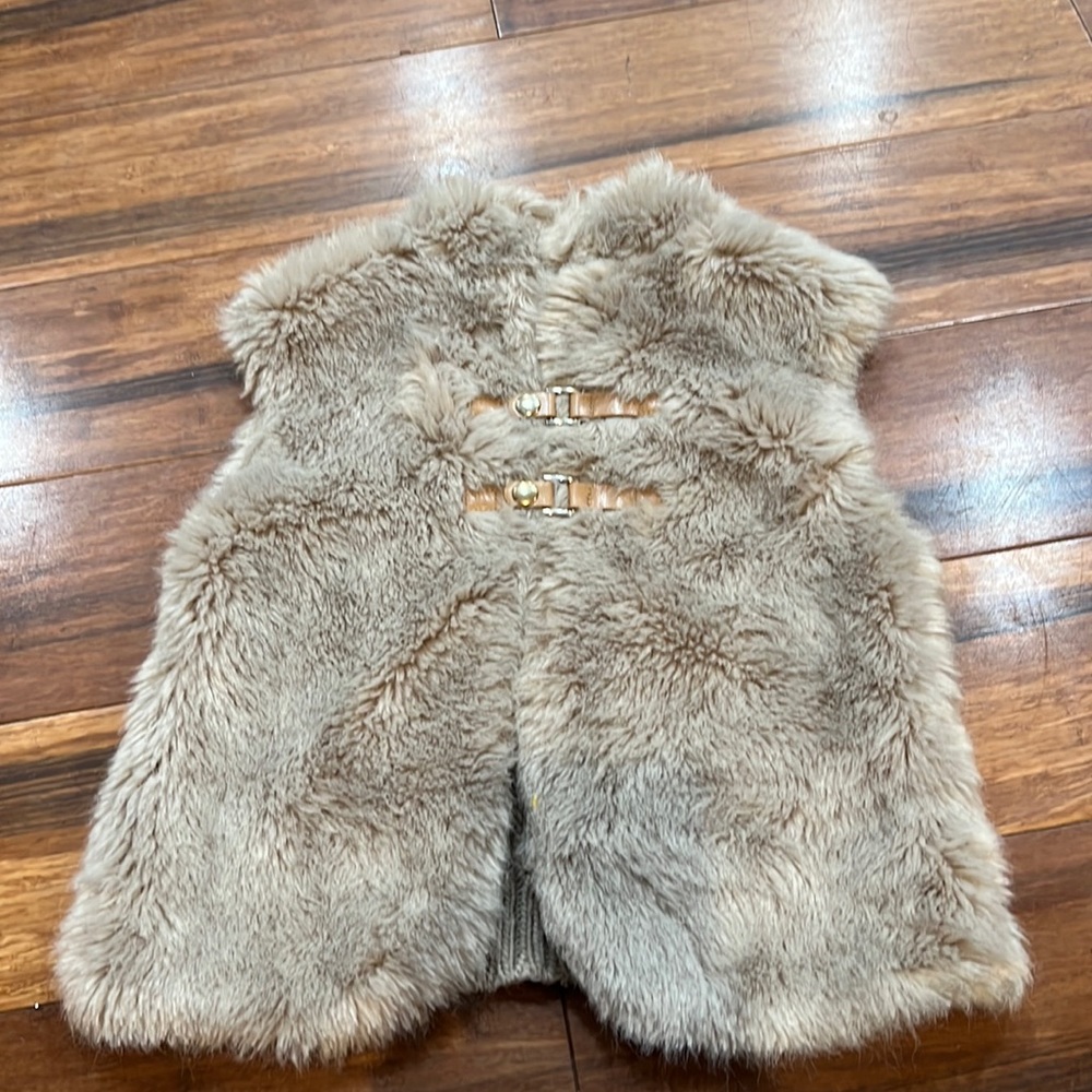 Faux vest with knitted back- 4T